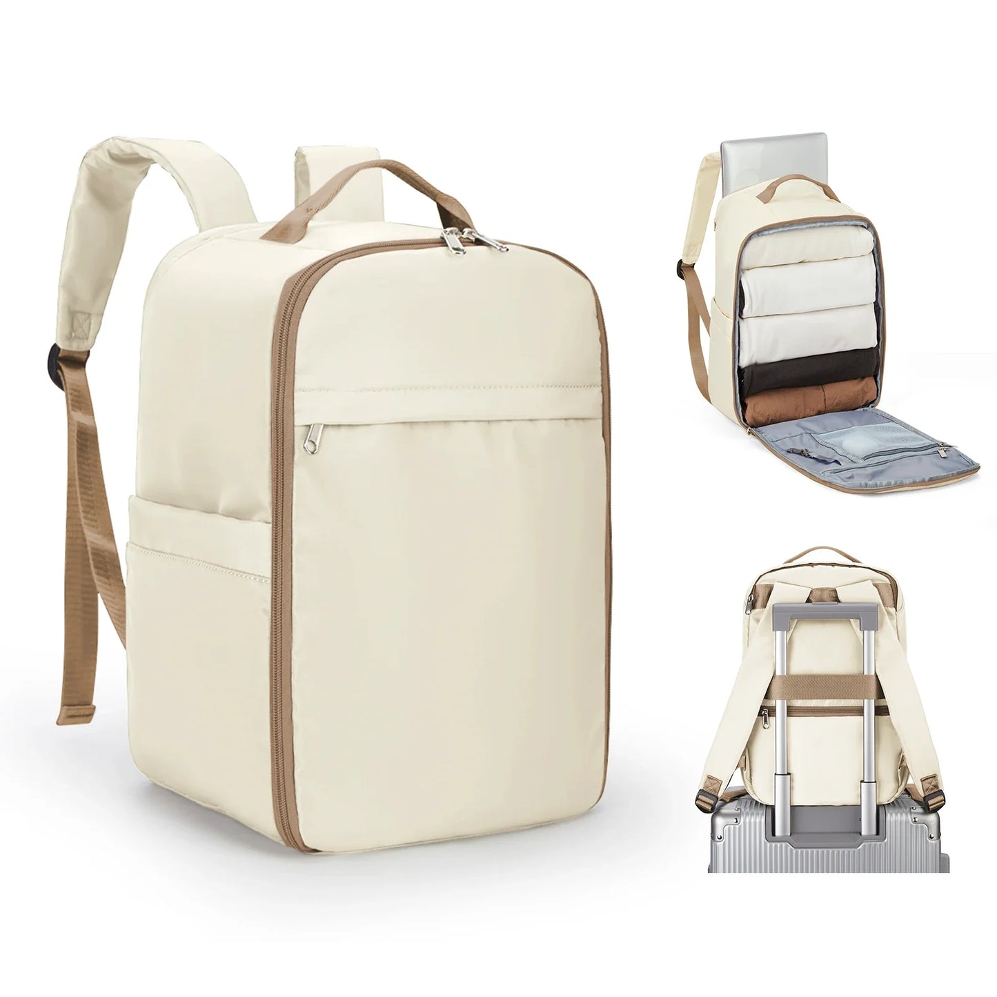 Rugzak als handbagage met slimme vakverdeling