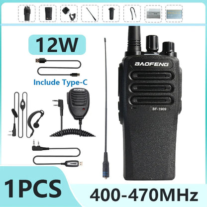 Walkie talkie met LCD-scherm en volumeregeling