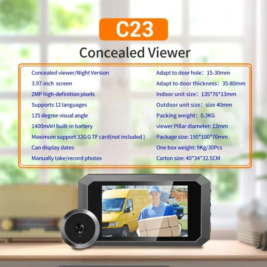 Deurbel met camera en bewegingssensor – Slimme detectie