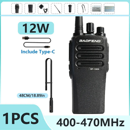 Walkie talkie met riemclip en volumeknop