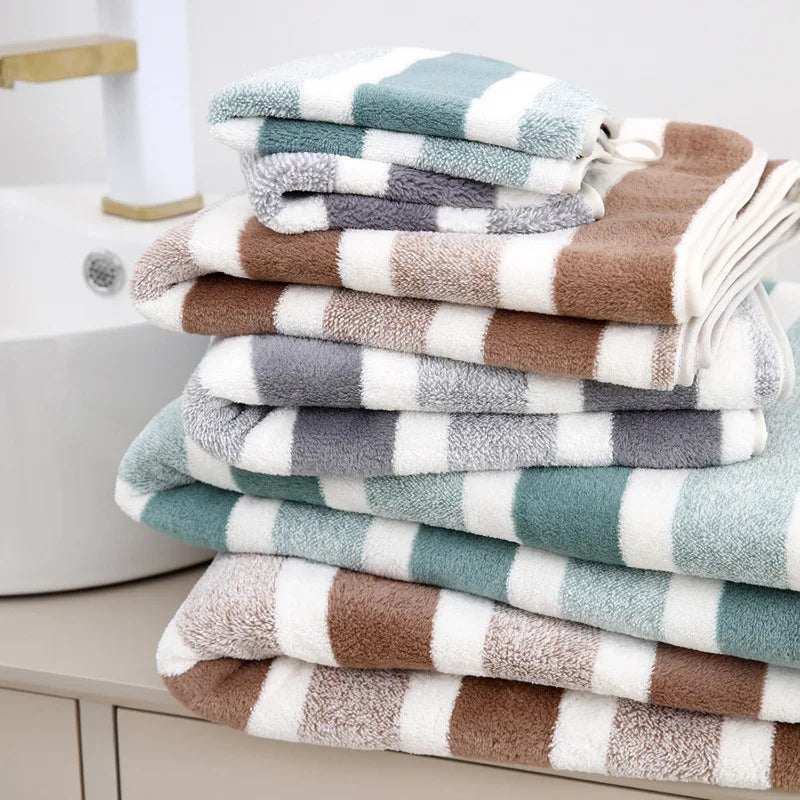 Microvezel handdoek met structuur – Licht scrub effect