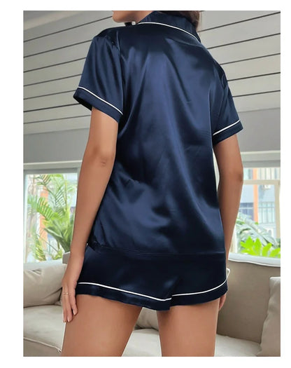 Dames pyjama Hunkemöller met satijnen afwerking