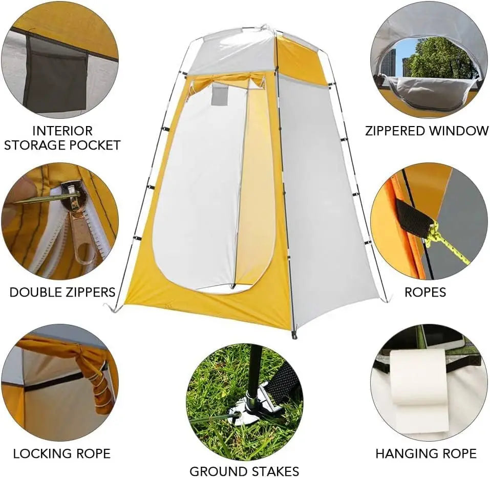 Pop-up tent met reflecterend dak – Minder hitte binnen