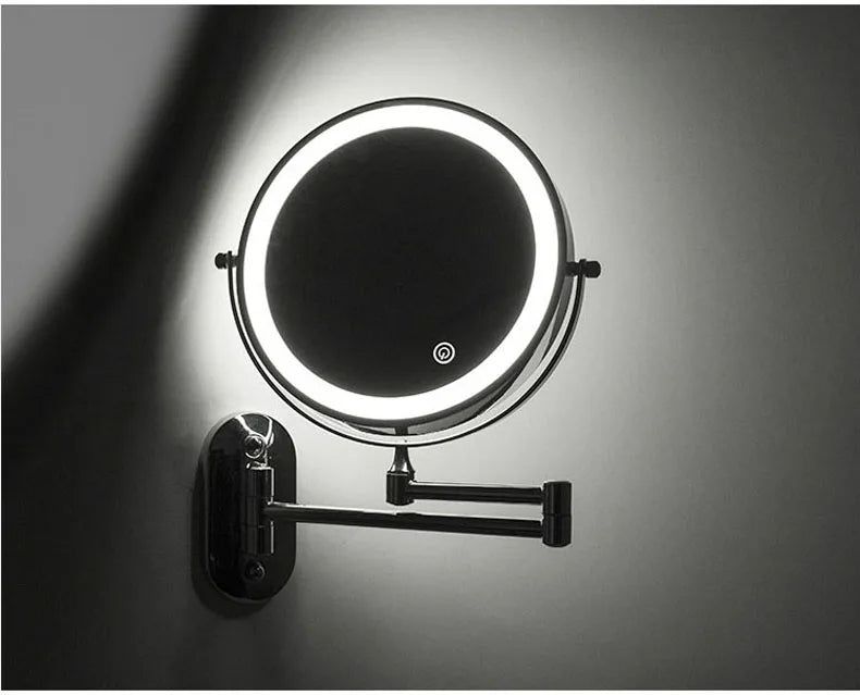 Ronde wandspiegel met verlichting – Trendy en minimalistisch
