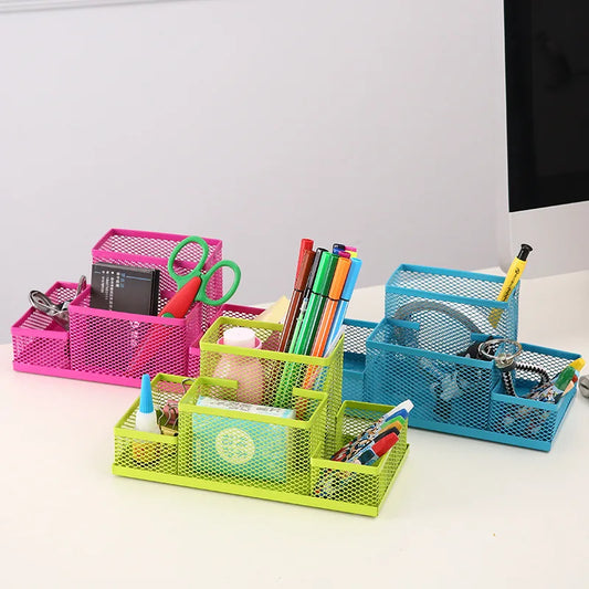 Desk organizer met ruimte voor laptop en tablet