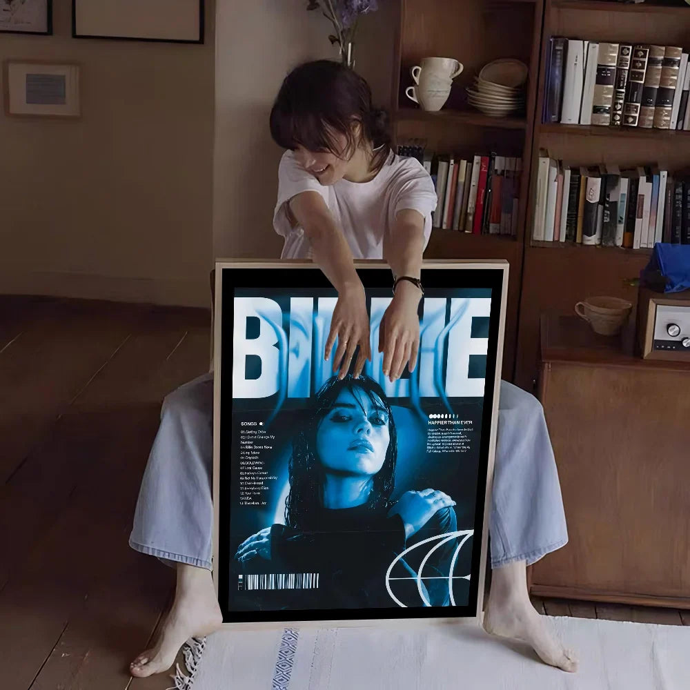 Grote poster voor boven het bed