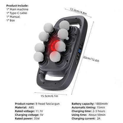 Bol.com massage gun met opbergkoffer – Compleet pakket
