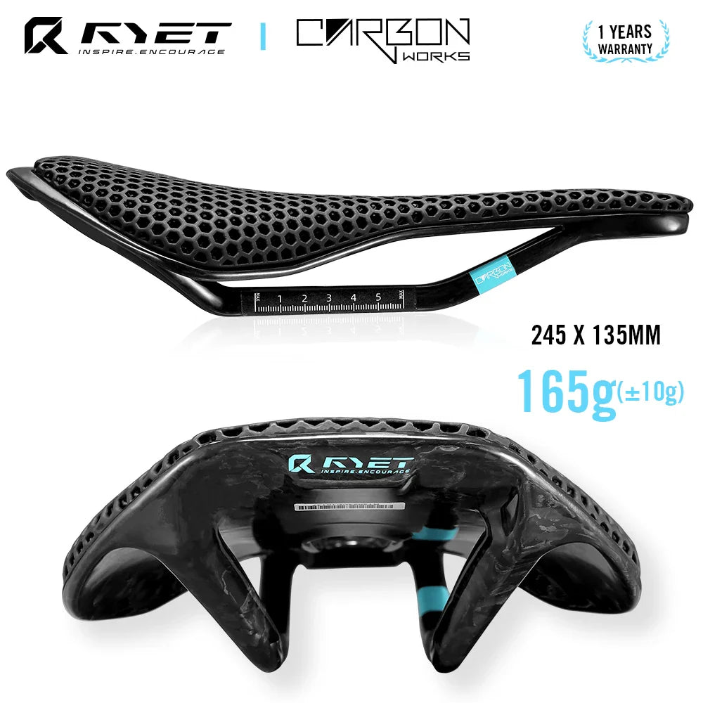 Fietszadel met ergonomische zadelvorm