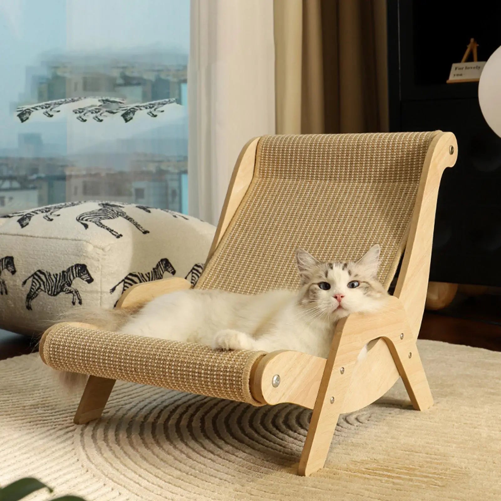 Ronde kattenmand met antislip – Blijft stevig liggen