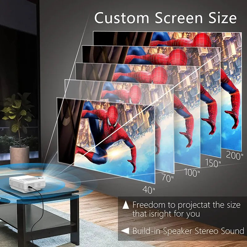 Multifunctionele projector voor woonkamer