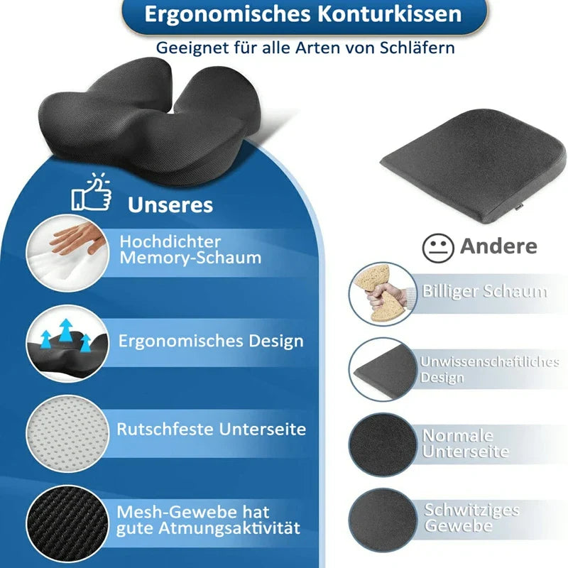 Medisch zitkussen voor verlichting bij rugklachten