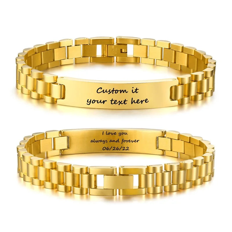 Gepersonaliseerde ring met tekst aan binnenzijde