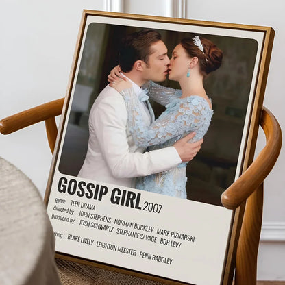 Posters met marmeren textuur en gouden accenten