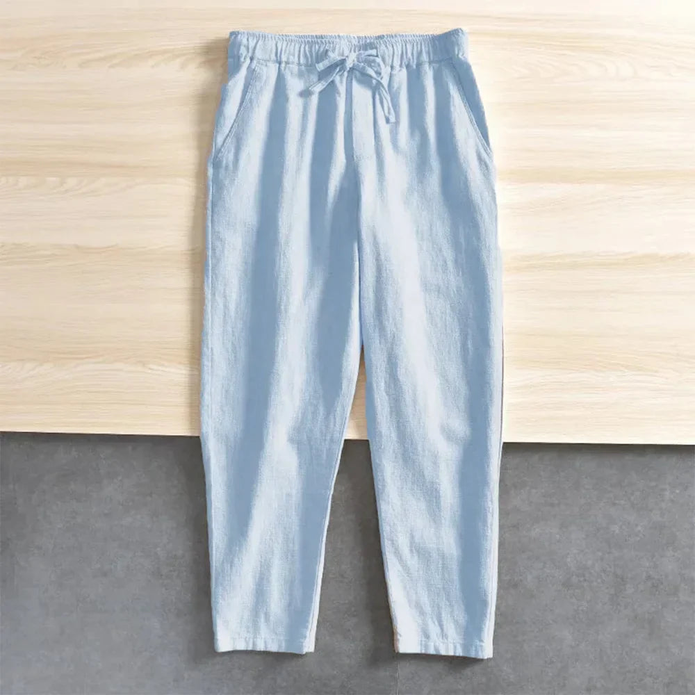 Linnen broek heren met casual uitstraling – Voor een relaxte dag
