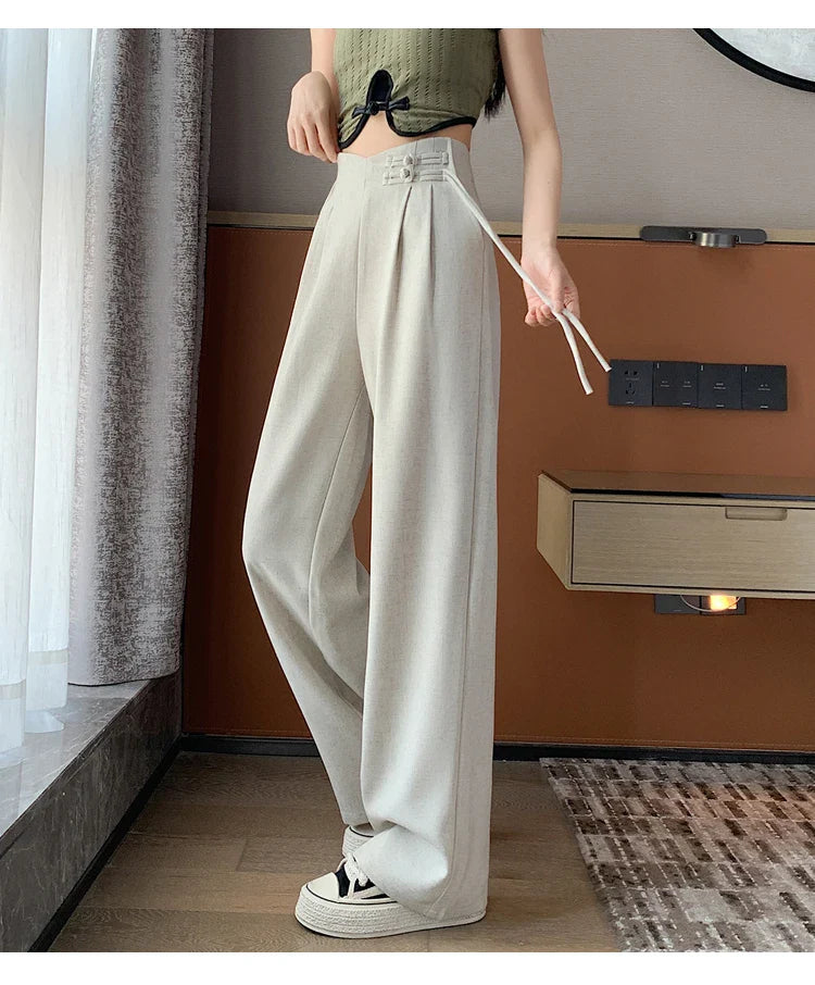H&M linnen broek met elastische tailleband – Perfecte pasvorm