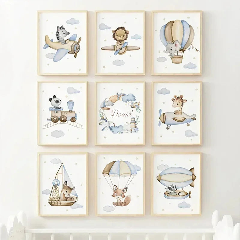 Poster van een hert of bosdier