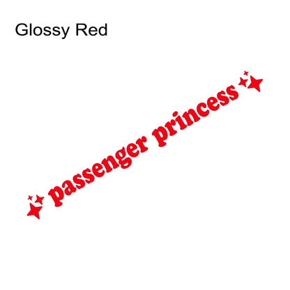 Auto stickers - Passenger Princess design voor persoonlijke uitstraling