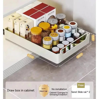 Kruidenrek keuken met stevige houten planken