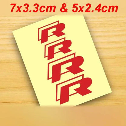 Auto stickers - Achterruit stickers met sportieve GTI en R-Line designs