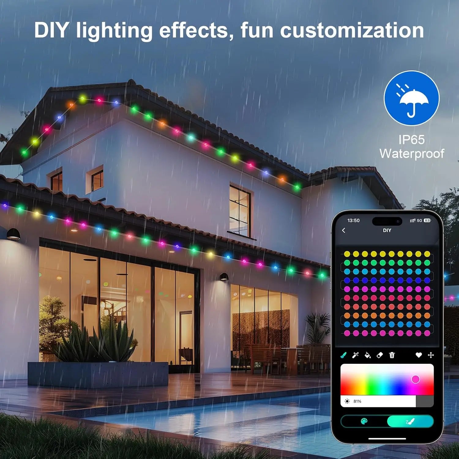 Transparante licht slinger – Voor een subtiel effect