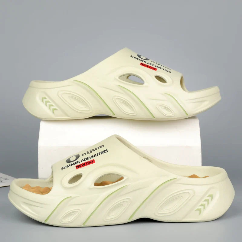 Zomerse heren schoenen van ademend canvas