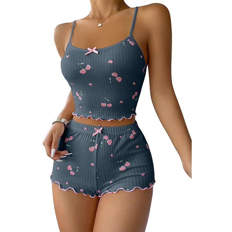 Dames pyjama katoen met ademend effect