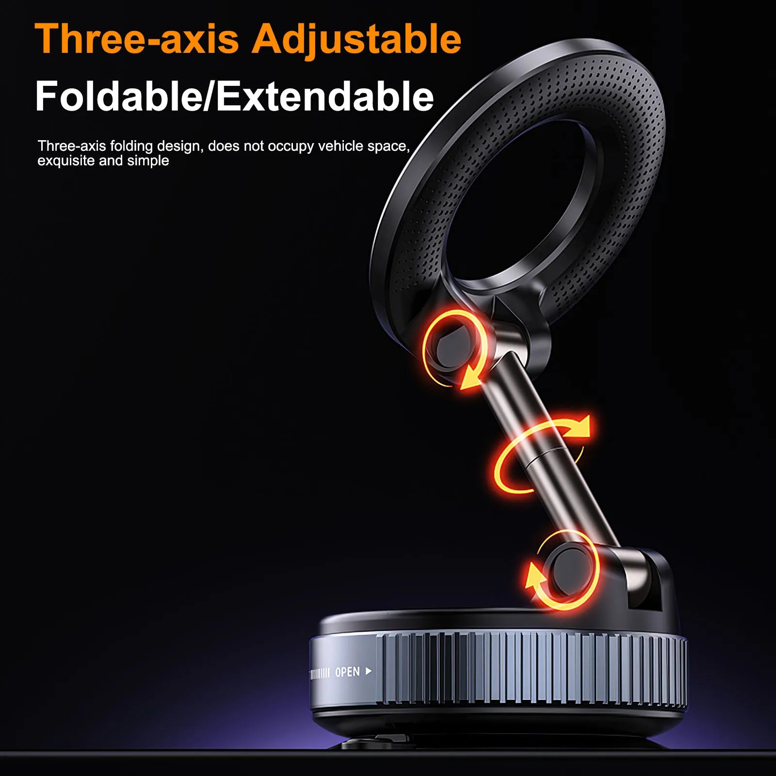 Draaibare telefoonhouder auto – 360 graden rotatie