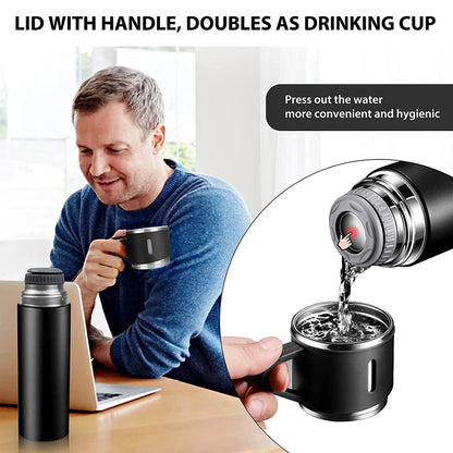 Thermosfles met drinkbeker – 2-in-1 oplossing