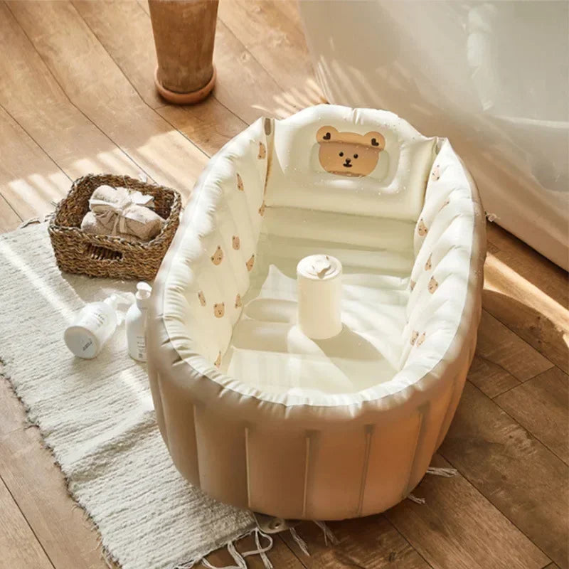Stabiele standaard babybadje met rubberen voetjes