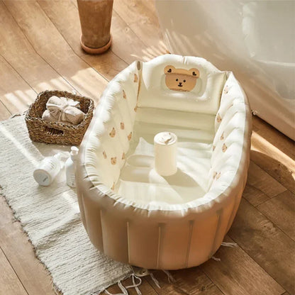 Stabiele standaard babybadje met rubberen voetjes