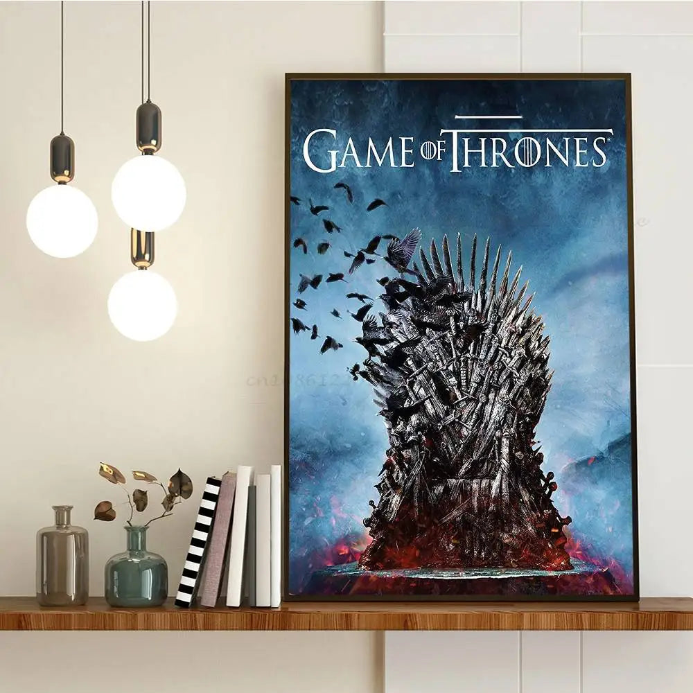 Poster met lijnen en vlakken in modern design