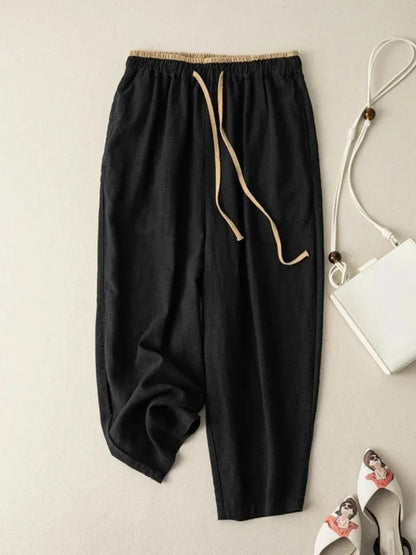 Linnen broek dames met split – Subtiel en stijlvol detail
