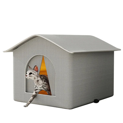 Grote ronde kattenmand met hoge zijkanten – Veilig gevoel