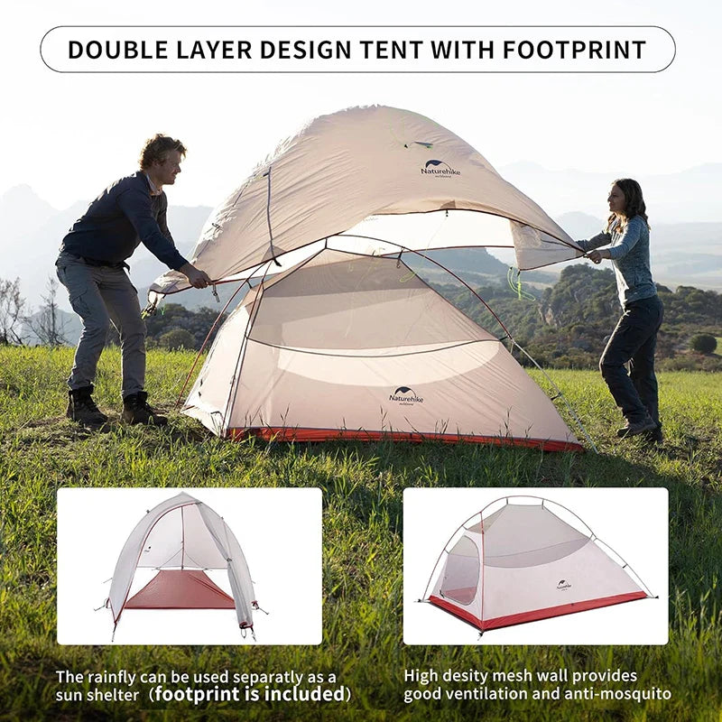 Decathlon tent met geïntegreerde mat – Alles in één