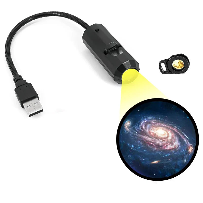 Projector lamp met rustgevende sterrenhemel