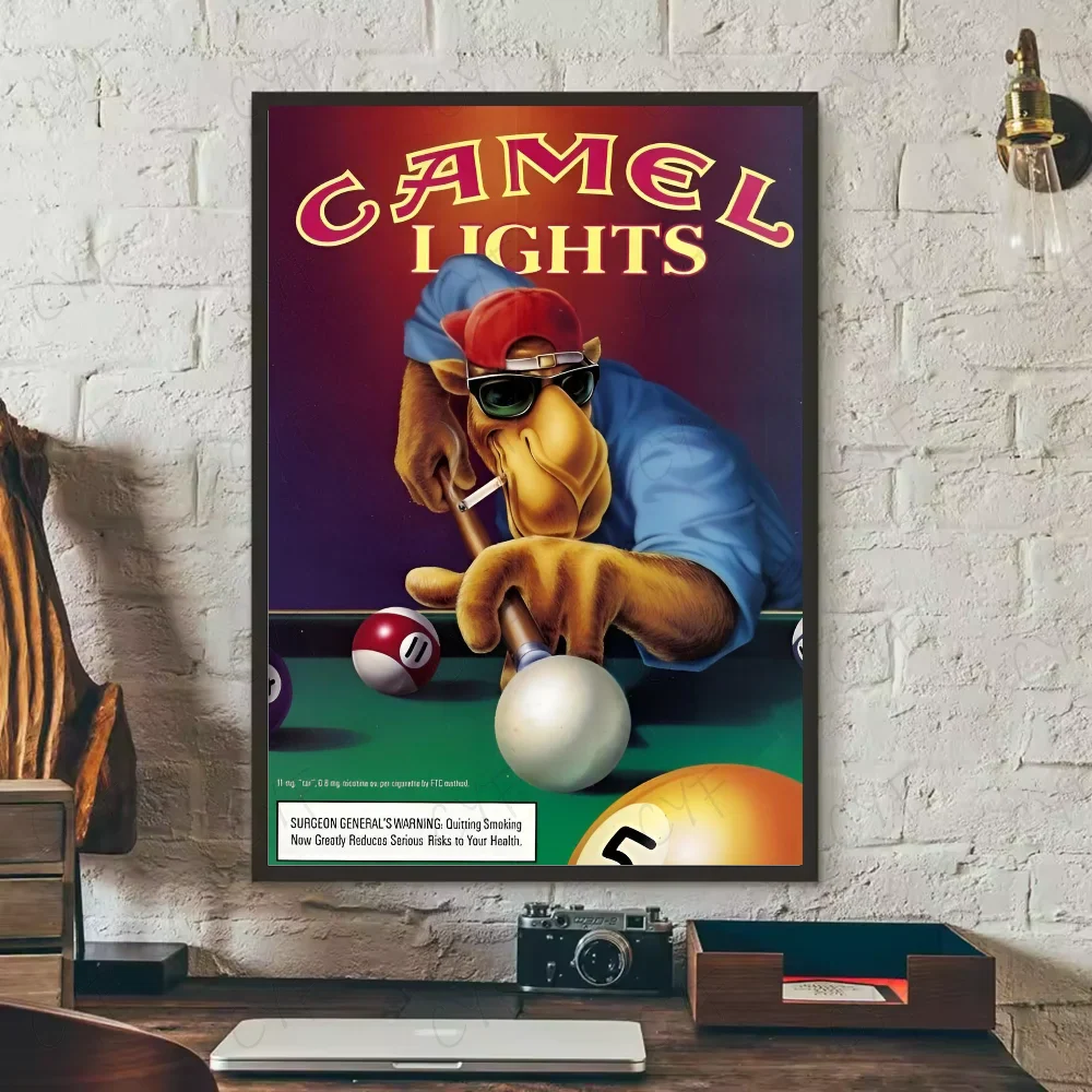 Poster met illustratie van koffie of wijn