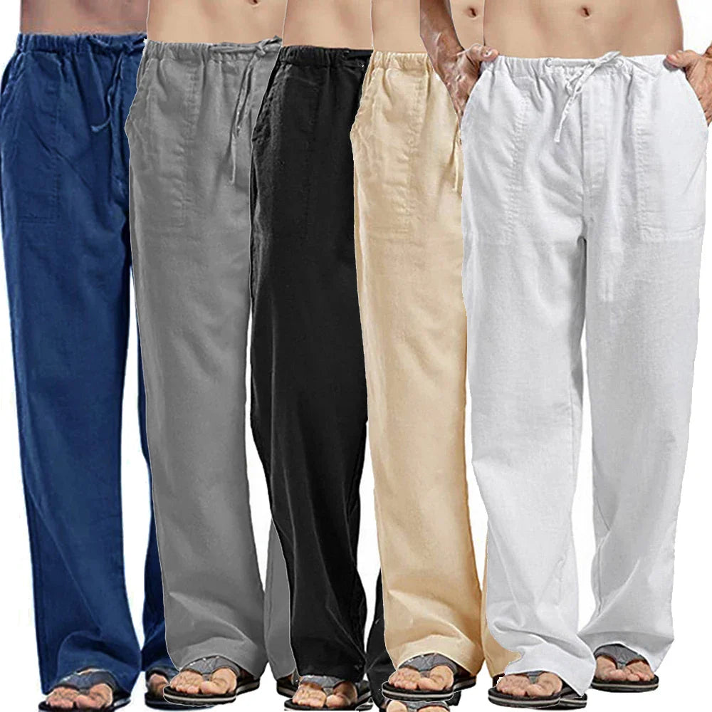 Linnenmix broek heren in lichte tint – Perfect voor zomer
