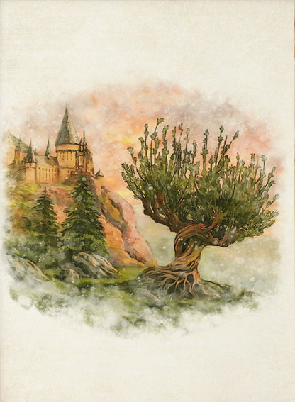 Poster van een hert of bosdier