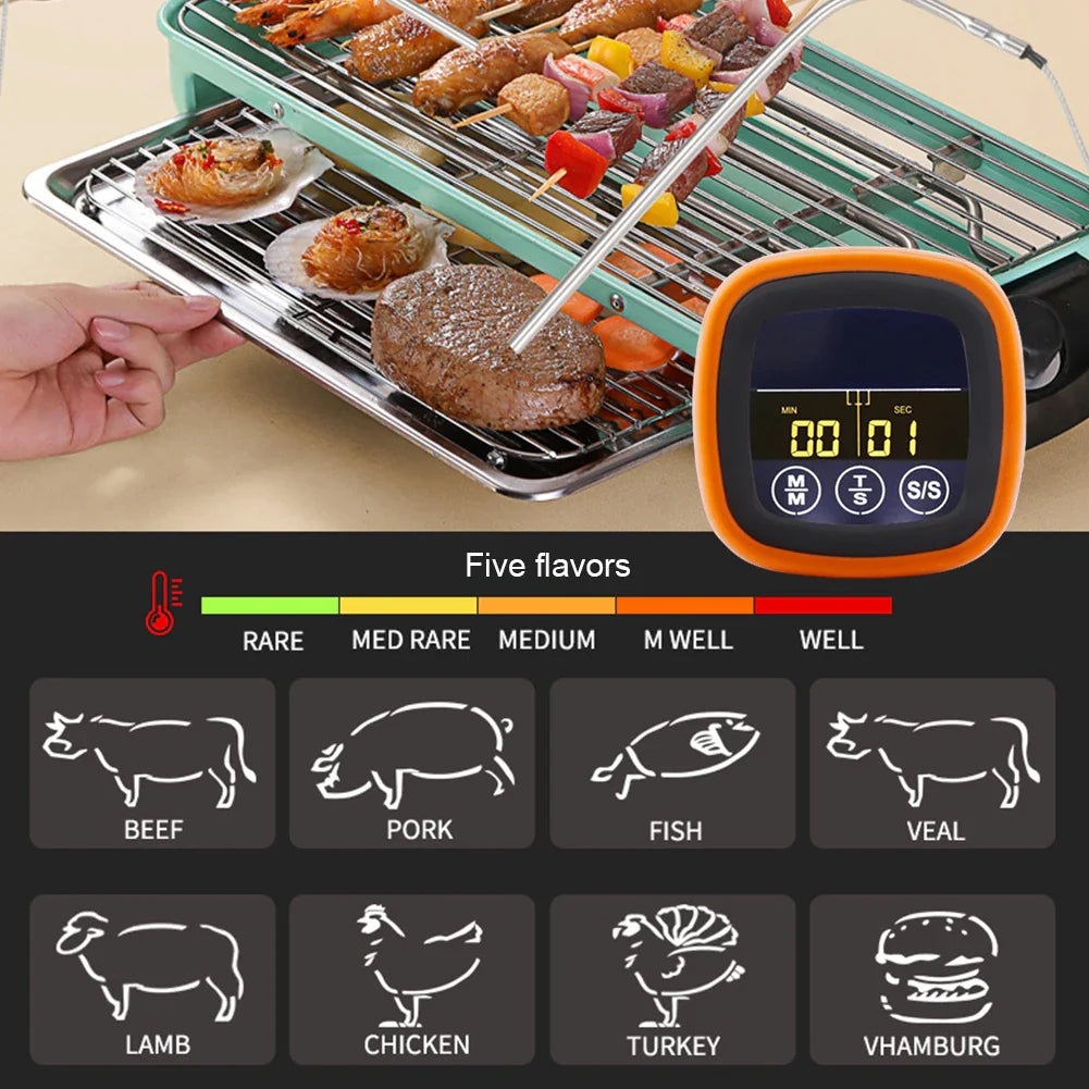 Digitale vleesthermometer met snelle sensor