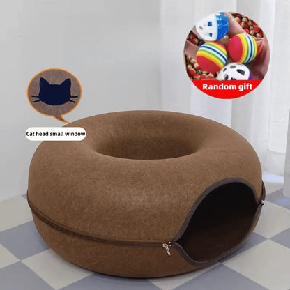 Ronde kattenmand met kussentje – Extra zacht
