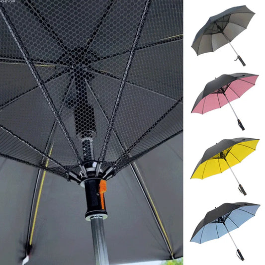 Regenbestendige paraplu met UV-coating
