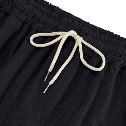 Donkerblauwe linnen broek voor mannen – Tijdloze elegantie