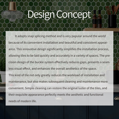 Mozaiek tegels in visgraat patroon – Elegant design