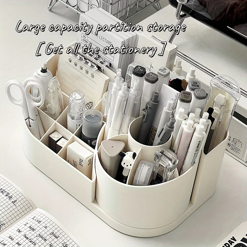 Praktische desk organization voor kleine bureaus