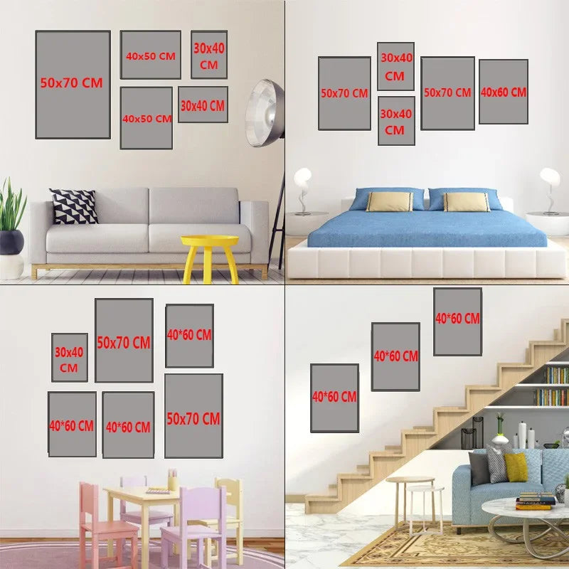 Kinderkamer poster met alfabet of cijfers