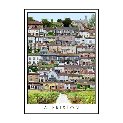 Stadsposter met skyline design
