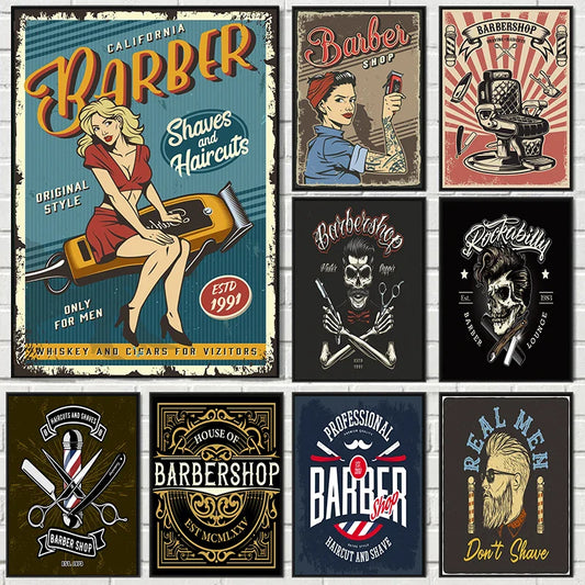 Posters met marmeren textuur en gouden accenten