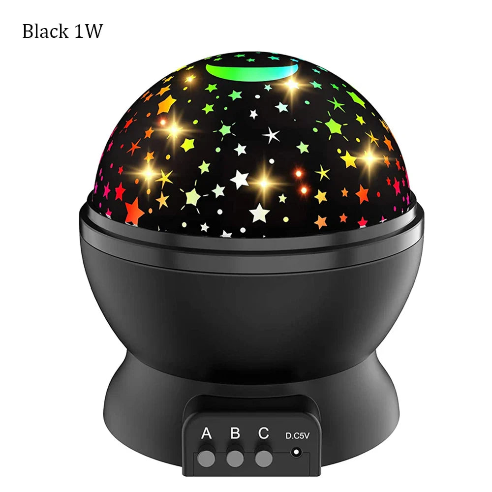 Compacte projector lamp met sterren voor kinderkamer