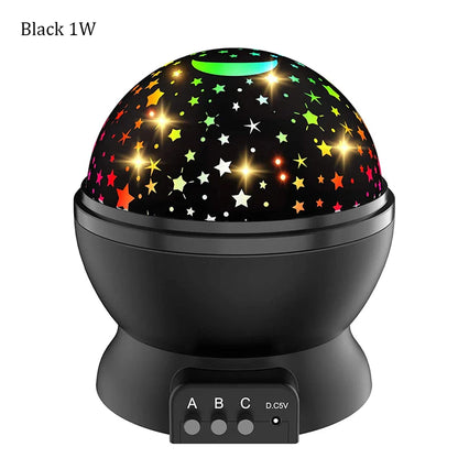 Compacte projector lamp met sterren voor kinderkamer