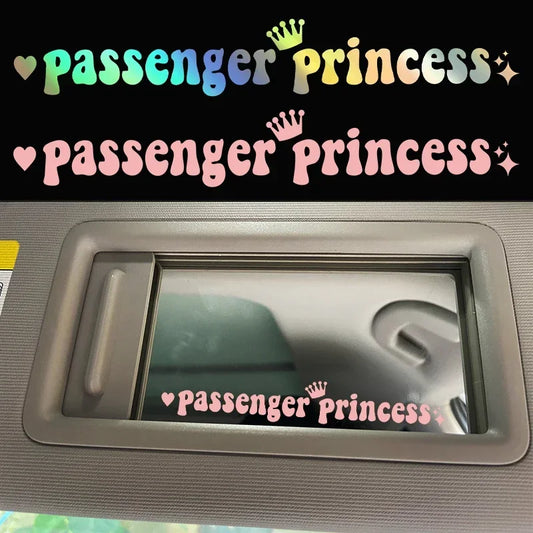 Auto stickers - Passenger Princess ontwerp voor een speels interieur